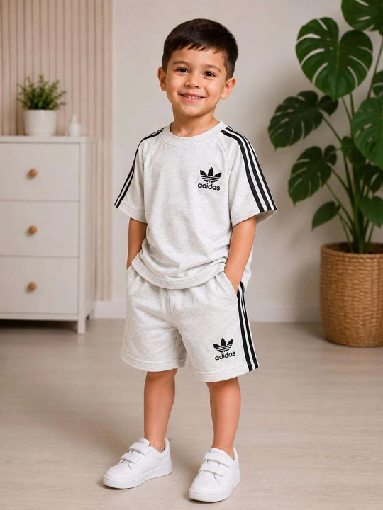 Детский спортивный костюм комплект футболка и шорты для мальчиков 4-8 лет (110-150)