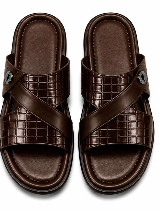 Classic Leather Slide — классические кожаные шлёпанцы - 