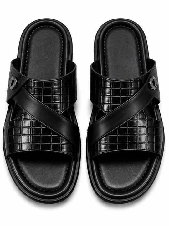 Classic Leather Slide — классические кожаные шлёпанцы - 
