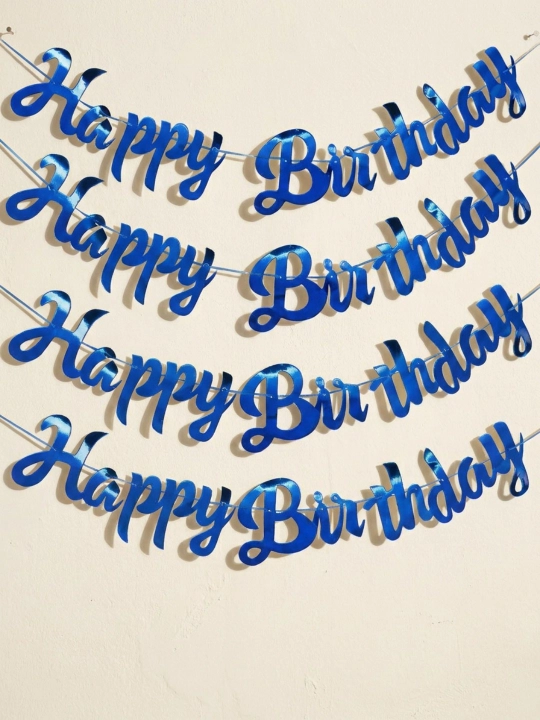 Гирлянда Happy Birthday растяжка 2 метра для дня рождения - 