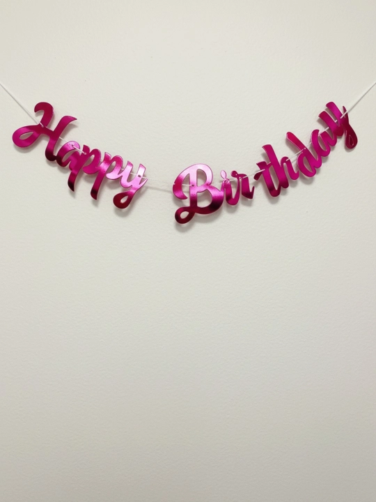 Гирлянда Happy Birthday растяжка 2 метра для дня рождения - 