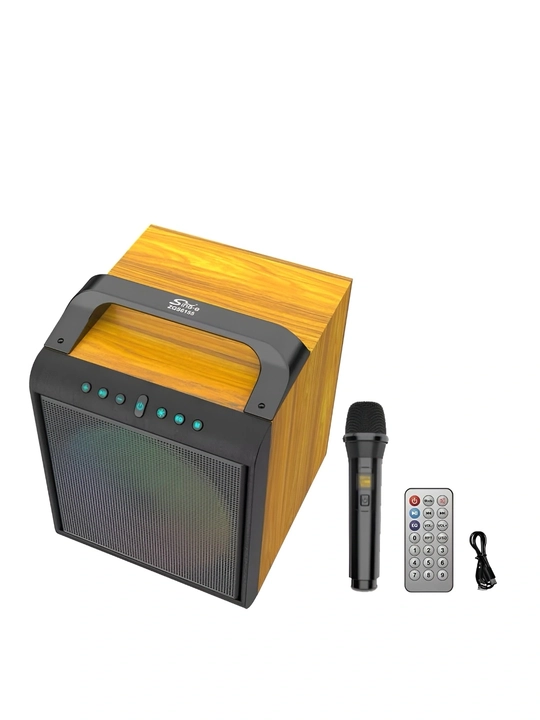 Bluetooth колонка с микрофоном, беспроводная колонка, микрофон караоке, бас