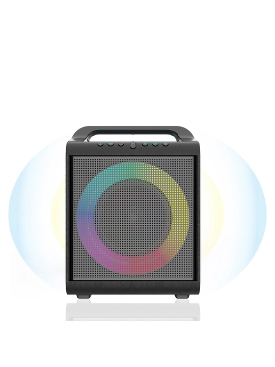 Bluetooth колонка с микрофоном, беспроводная колонка, микрофон караоке, бас