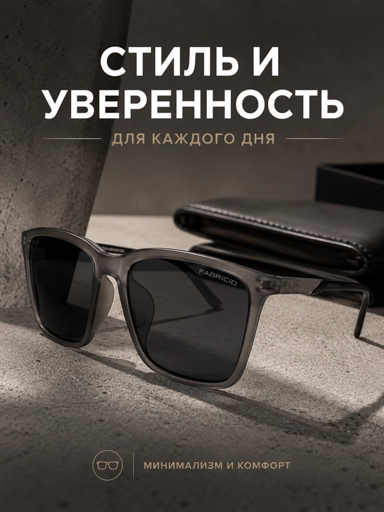 Поляризационные солнцезащитные очки с UV защитой, унисекс