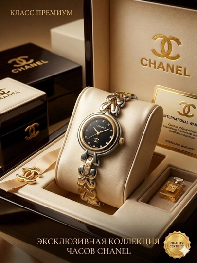 **Премиальные женские часы Chanel** — MYESSEL-CHANEL-ХРОМ