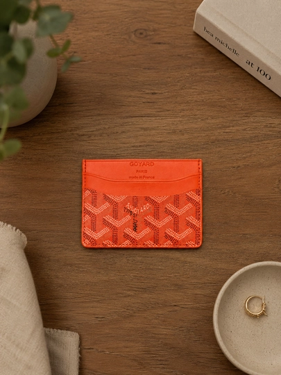 Кошелек Goyard: для карт, паспорта, удостоверения личности, визиток, без коробки — МАГКНИГ-GCH-ОРАНЖ