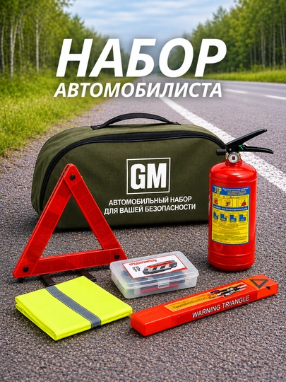 Автомобильный набор, автоаптечка, аварийный набор