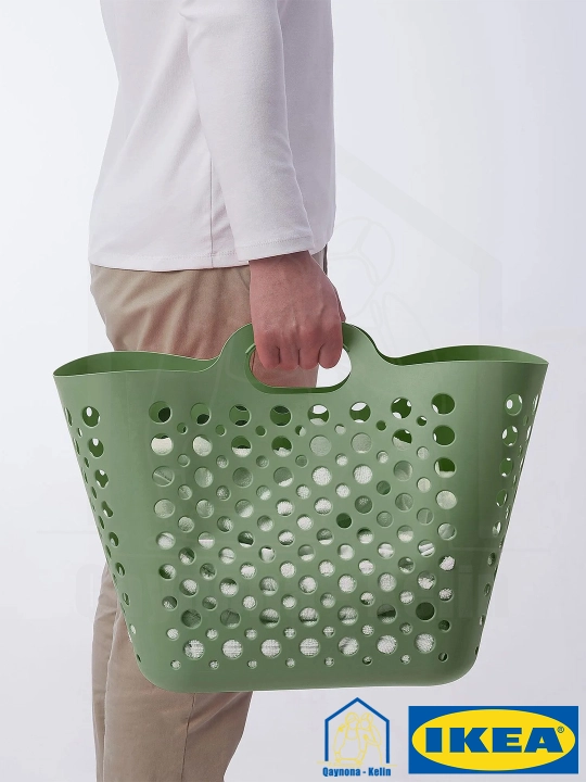 Kirlar uchun savat 24 litr, kiyimlar, piknik, o'yinchoqlar uchun universal savat, IKEA