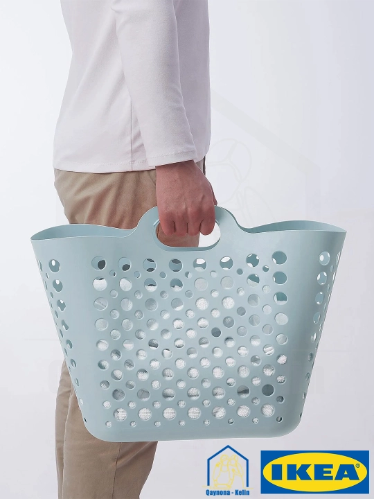 Kirlar uchun savat 24 litr, kiyimlar, piknik, o'yinchoqlar uchun universal savat, IKEA