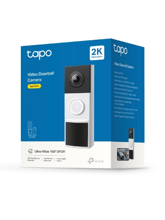 Tapo D210 2K aqlli eshik qo'ng'irog'i