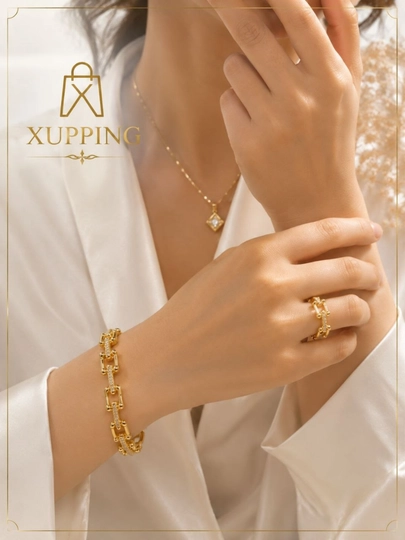 Женские браслеты и кольца, набор украшений, аксессуары, бижутерия, Xuping