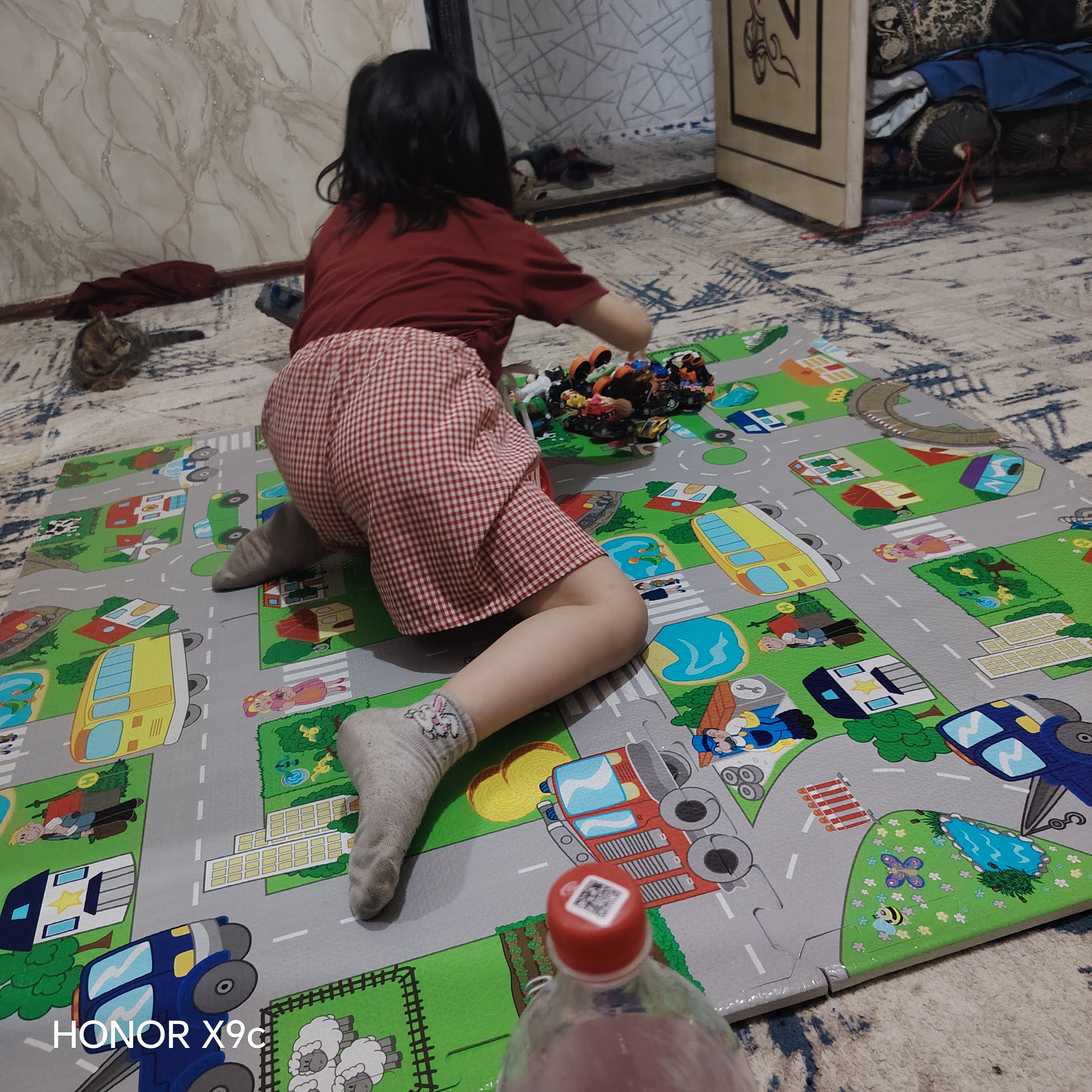 Развивающий коврик для детей, 120x120 см, безопасный и удобный игровой коврик