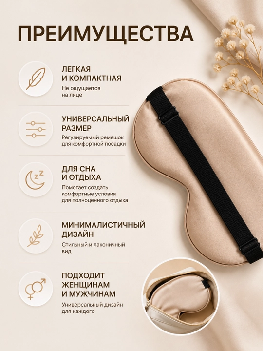 Маска для сна, женская и мужская, повязка на глаза, для путешествий