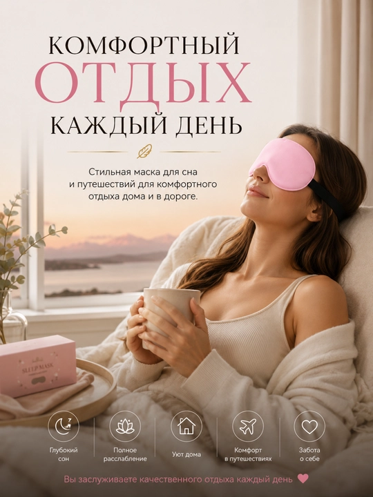Маска для сна, женская и мужская, повязка на глаза, для путешествий