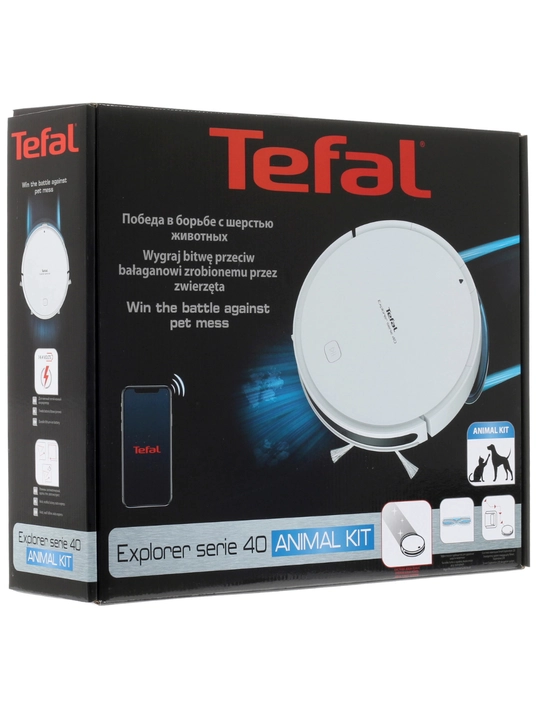 Робот-пылесос Tefal X-plorer Serie 120 Animal & Allergy RG7867WH
