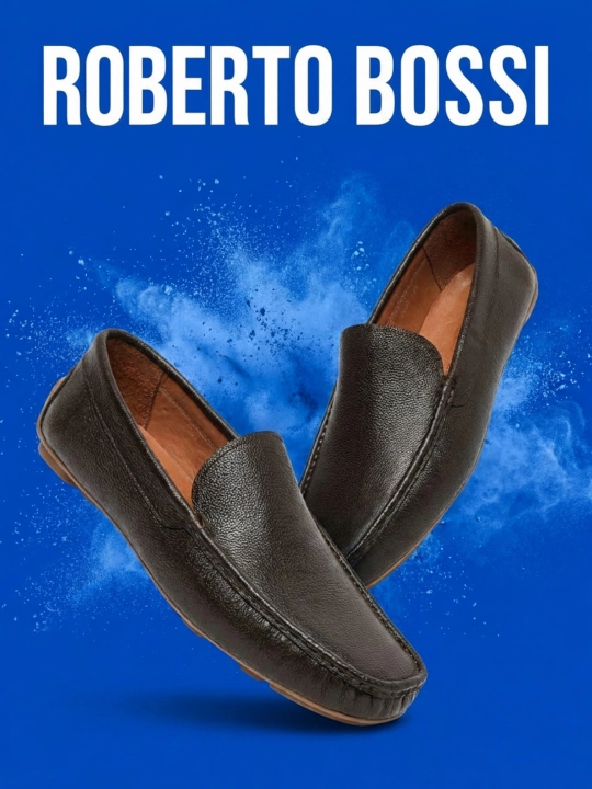 Мужские мокасины, туфли, лоферы Roberto Bossi, классические, 100% из натуральной кожи