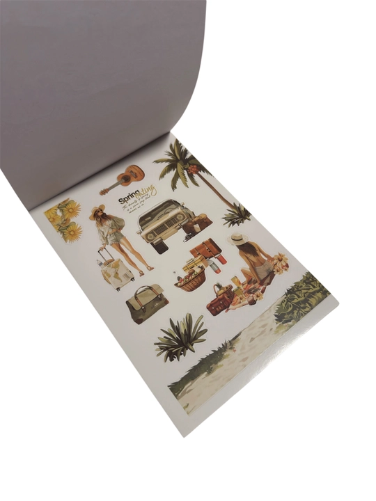 Sticker book 100+ стикеров A5 – 12 листов, эстетических наклеек