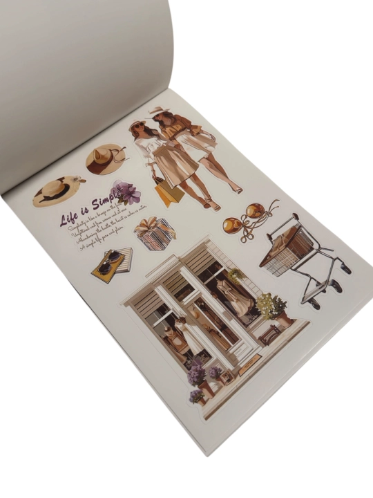 Sticker book 100+stikerlar A5 -12 varaqli estetik