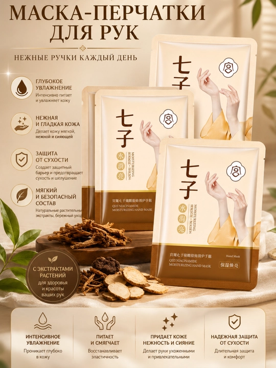 Yuz niqobi Qo‘l niqobi Oyoq niqobi - 