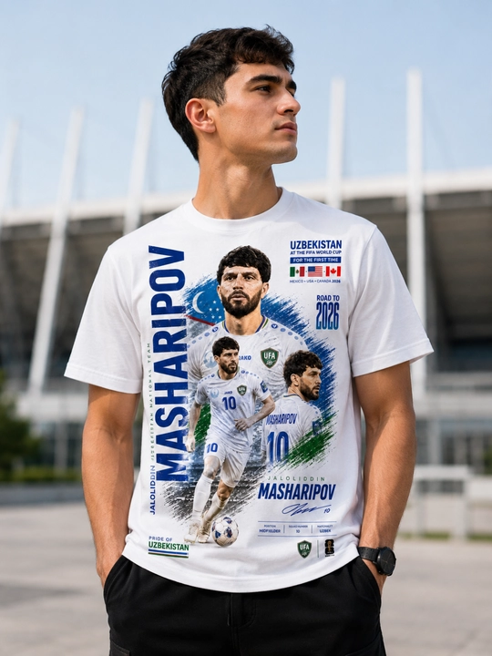 Oʻzbekiston terma jamoasi futbolkasi FIFA World Cup 2026. 100% paxta