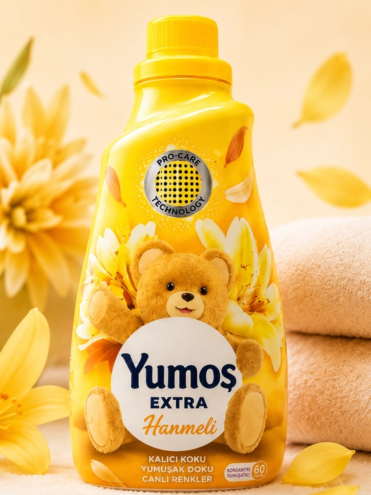 Кондиционер для белья Yumos Extra — цветочные ароматы для мягкости и свежести, 60 стирок