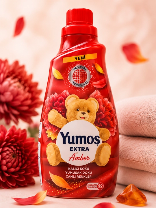 Yumos Extra kir uchun konditsioner — gul ifori, yumshoqlik va uzoq saqlanuvchi hid