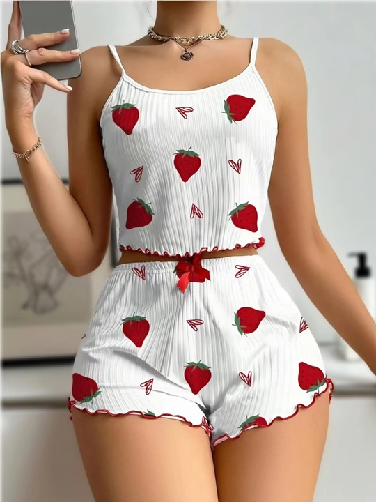 Ayollar pijamasi, yozgi, yumshoq, ustki va shortili 2 ta 1 da pijama