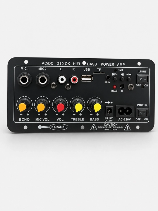 D10 OK HIEI Bluetooth audio usilitel paneli, USB TF FM AUX, 50W RMS, 120W max