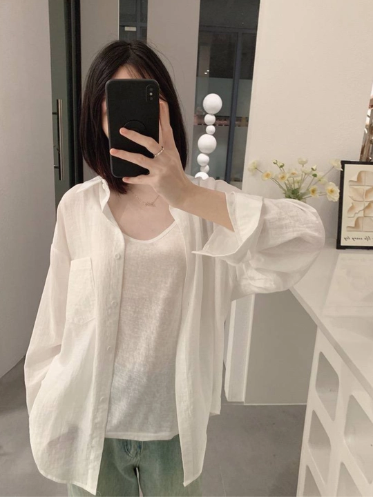 Ayollar ko‘ylagi, klassik, uzun yengli, paxtadan, asosiy modeli, C, M, L, freesize