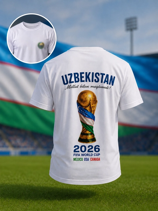 Erkaklar va ayollar Jahon Chempionati bosmali futbolkasi, FIFA WORLD CUP 2026, UNISEX - 