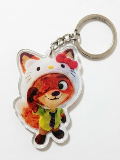 Брелок в стиле "Zootopia", аксессуар для ключей, сумки и одежды — MANIKA-ZOOTOPIA-ОРАНЖ