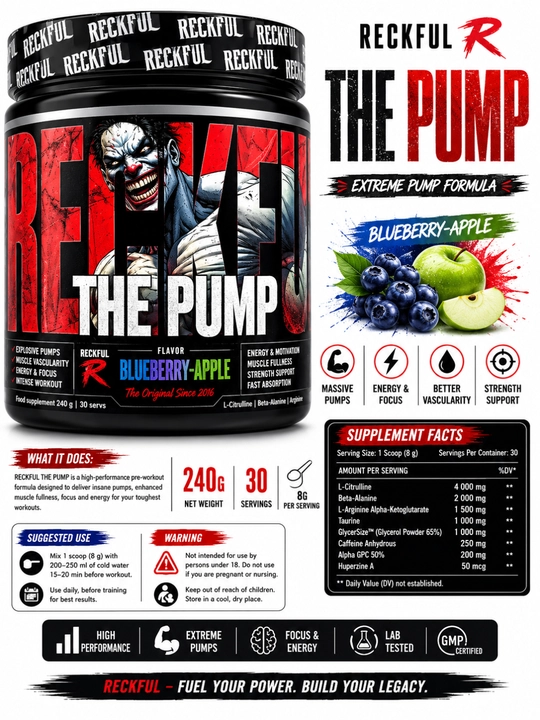 Reckfull The pump 240g для накачки мыщц