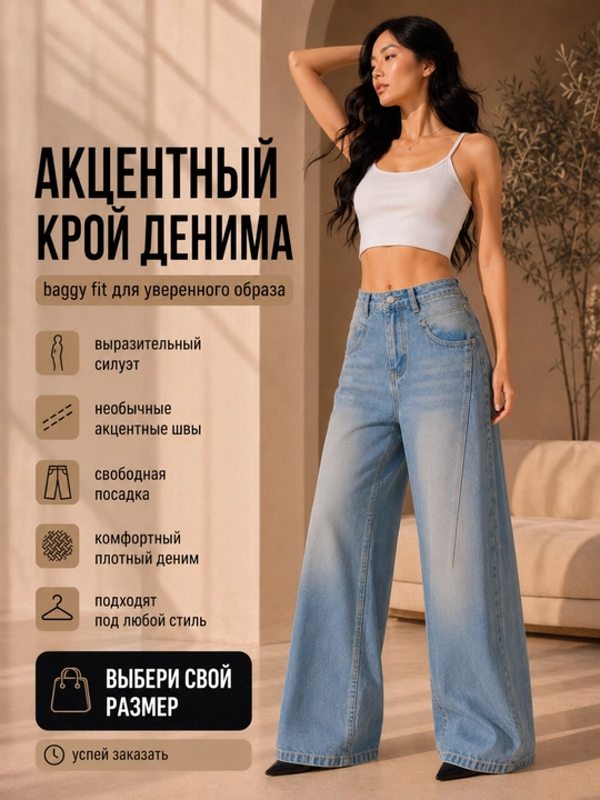 Ayollar baggy jinsi, Y2K, keng jinsi, klassik, koreys uslubi, baland bel