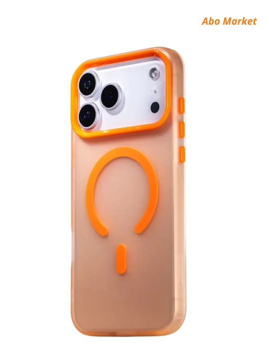 IPhone 17 Pro Max uchun MagSafe chexol Puloka Classic Series, shaffof va matoviy g'ilof - 