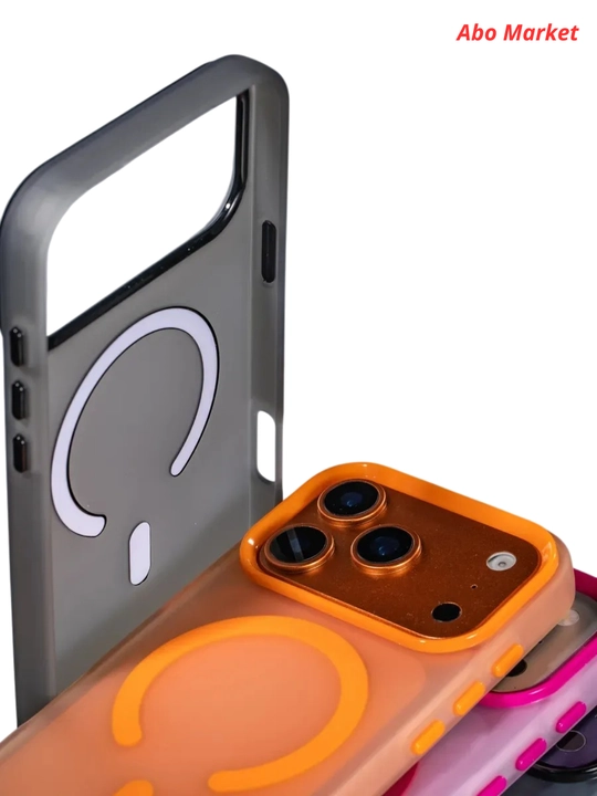 IPhone 17 Pro Max uchun MagSafe chexol Puloka Classic Series, shaffof va matoviy g'ilof