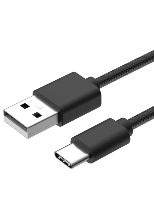 Samsung Xiaomi Huawei iPad Pro uchun 1m neylon o‘ramli USB Type-C kabel