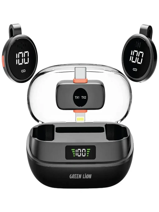 Петличный микрофон Green Lion GM-91X, черный - 