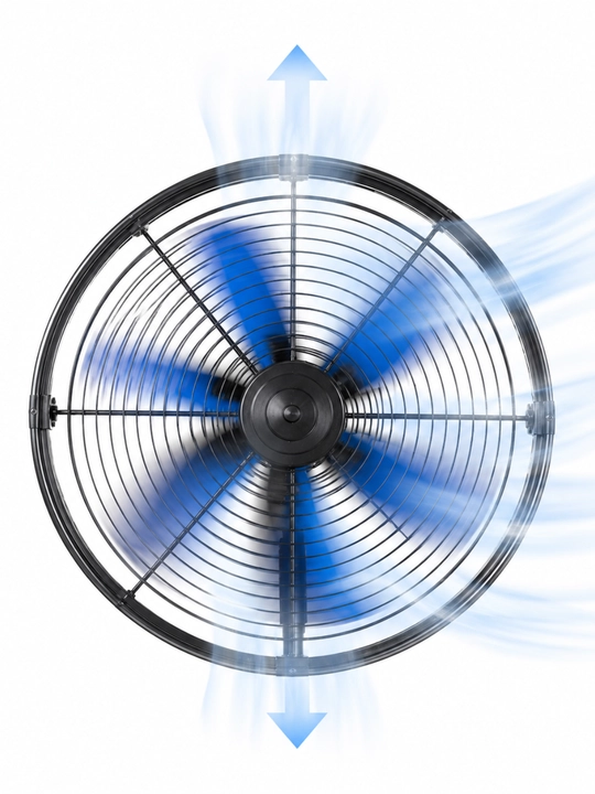 Premium Sanoat Havo Sovutgichli Ventilyator | Kuchli Air Cooler | Qora