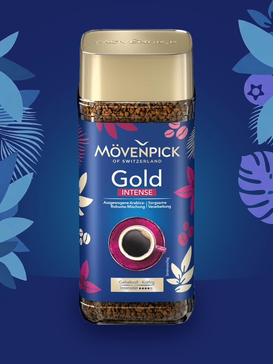 Eriydigan qahva Movenpick GOLD Intense, 200 g, Germaniyada ishlab chiqarilgan - 