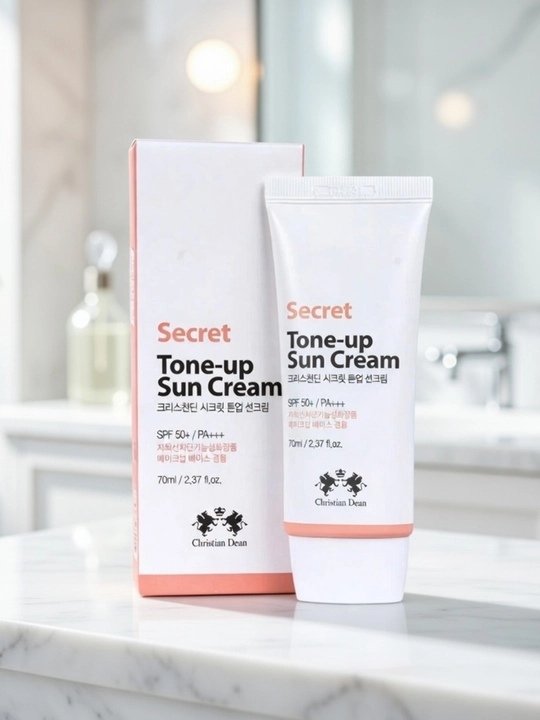 Christian Dean Secret Tone-Up осветляющий солнцезащитный крем SPF 50+ PA+++, 70 мл - 