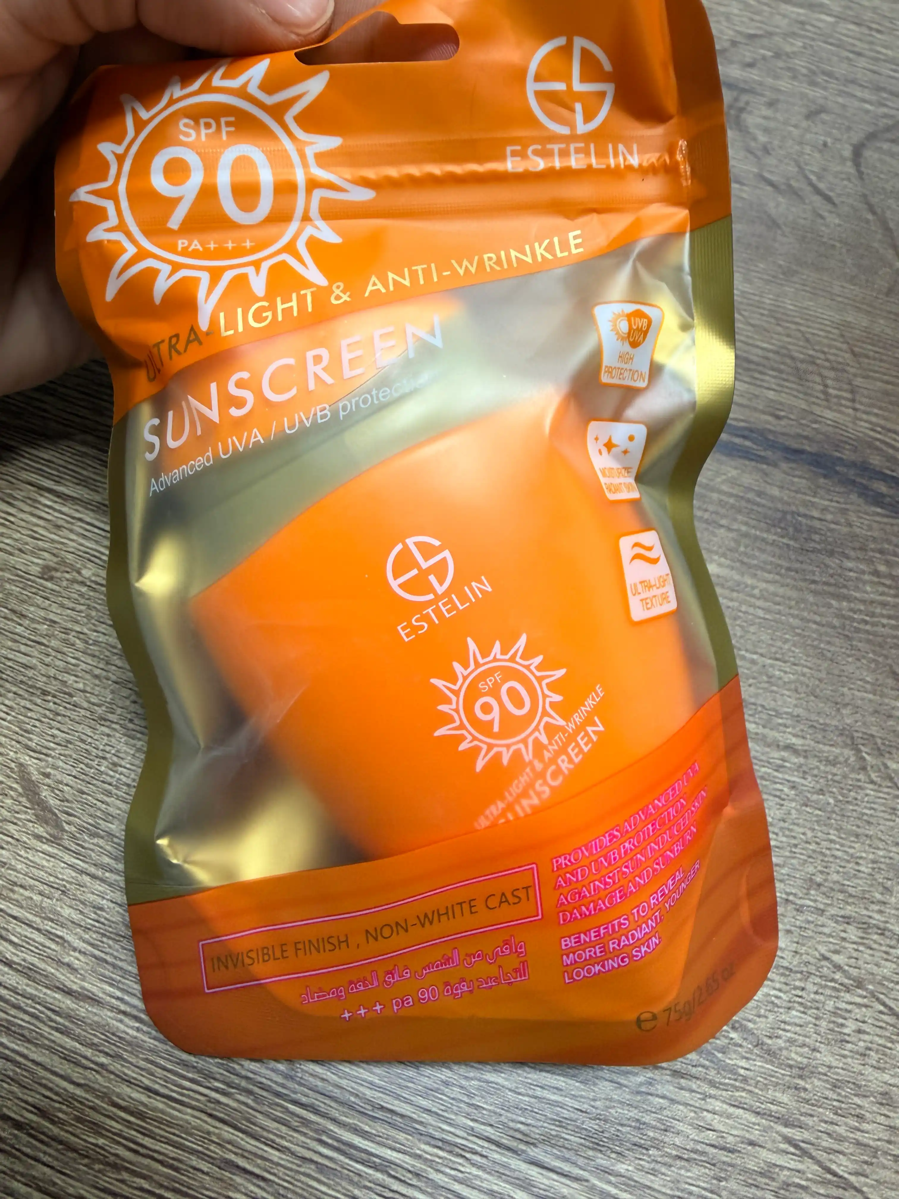 SPF90 krem quyoshdan himoya UVA  yuz uchun suvga chidamli Invisible Finish SPF krem