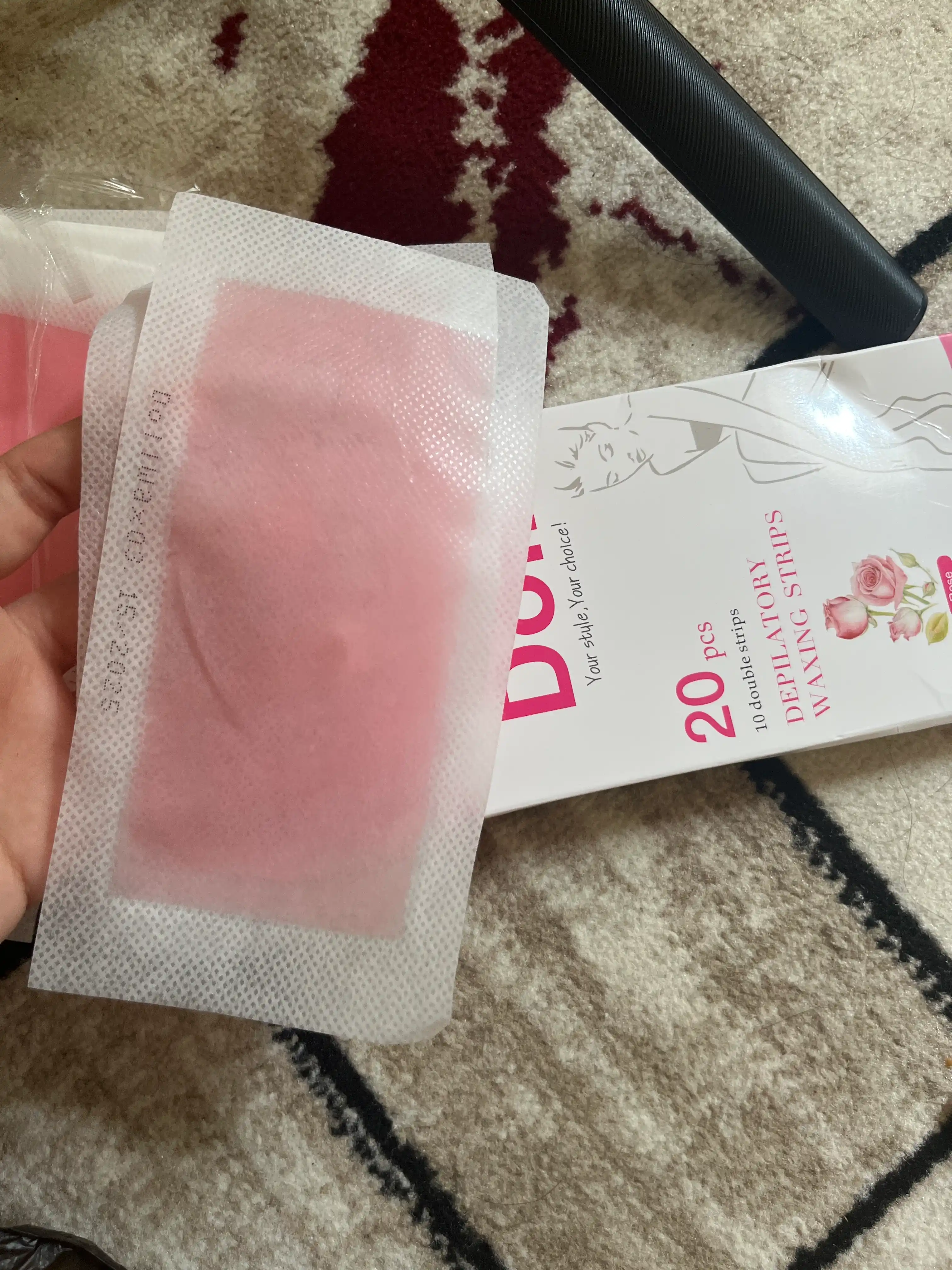 Tana va yuz depilyatsiyasi uchun chiziqlar, mumli qog'oz Doll, 20 dona
