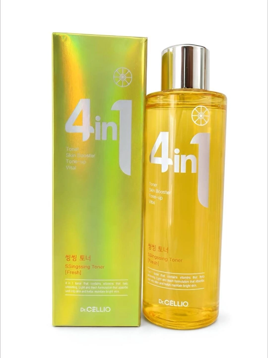 Yuz uchun toner, Dr.CELLIO, 4in1, 300 ml