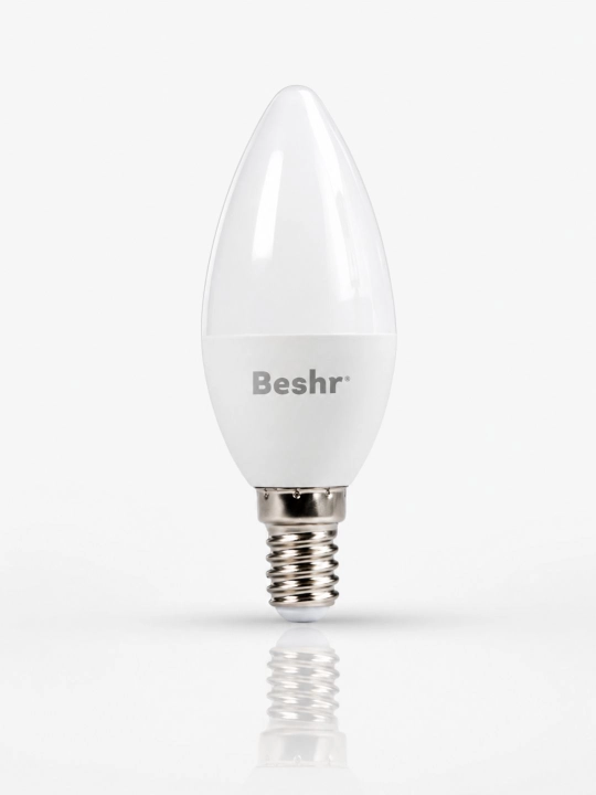 7W 6500K sovuq yorug‘lik diodli lampochkasi, E14 Beshr LED LAMP, energiya tejamkor