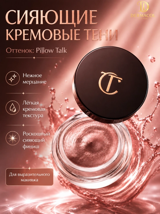 Ko‘z uchun kremli ten Charlotte Tilbury Eyes to Mesmerise-yorqin va uzoq turuvchi effekt - 