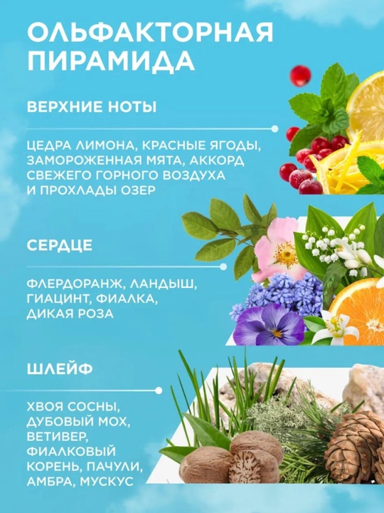 Парфюмерная вода женская свежий цветочный аромат с нотами мяты и мускуса - 