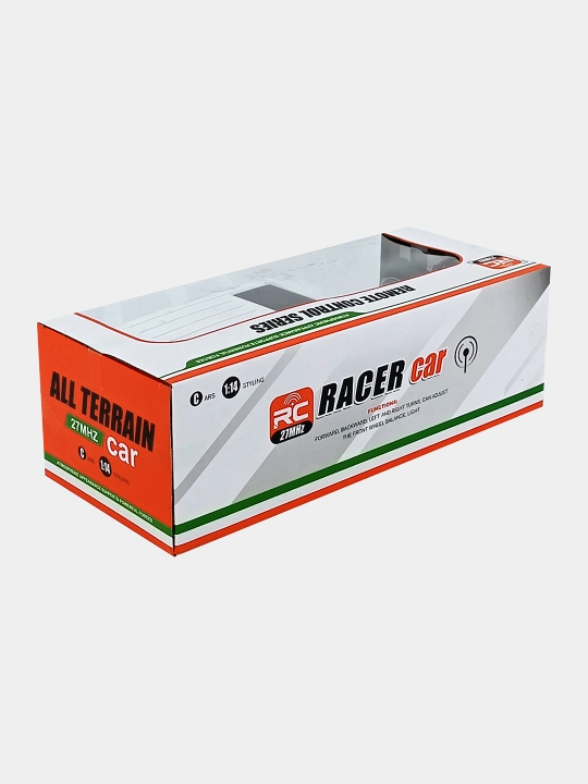 Racer Car Offroad 1:14 pultli mashinasi oq rang