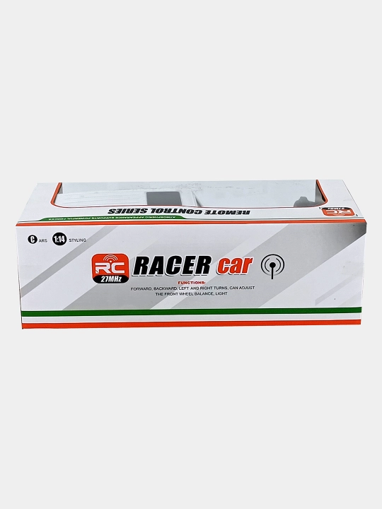 Racer Car Offroad 1:14 pultli mashinasi oq rang