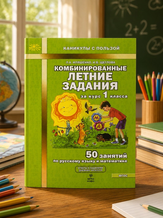 Комбинированные летние задания, за курс 1 класса, Л.А. Иляшенко, И.В. Щеглова - 