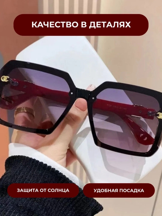 Ayollar va qizlar uchun quyoshdan saqlovshi achki ochki zamonaviy ko`zoynak qora rangli